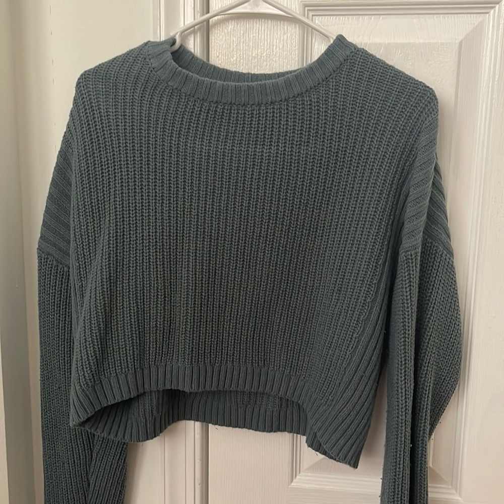 Dusty blue sweater pacsun